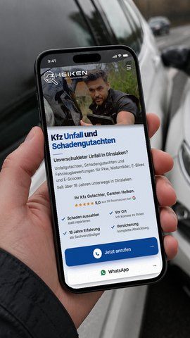 Schaden online melden beim Kfz Gutachter für Castrop-Rauxel
